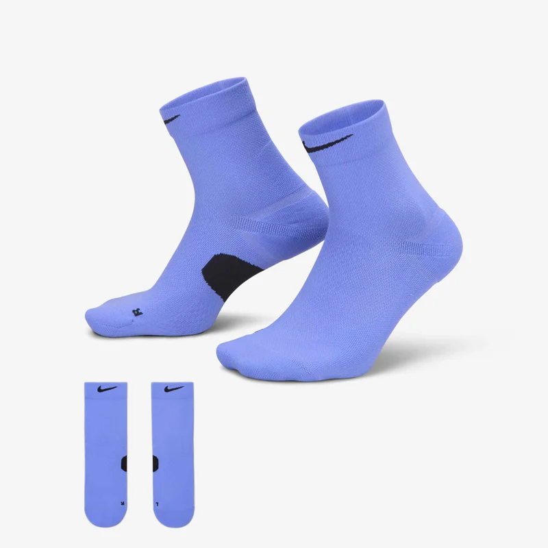 Nike Purple Running Dri-FIT Midweight Micro Crew Socks (1 Pair)  | Best Price UAE